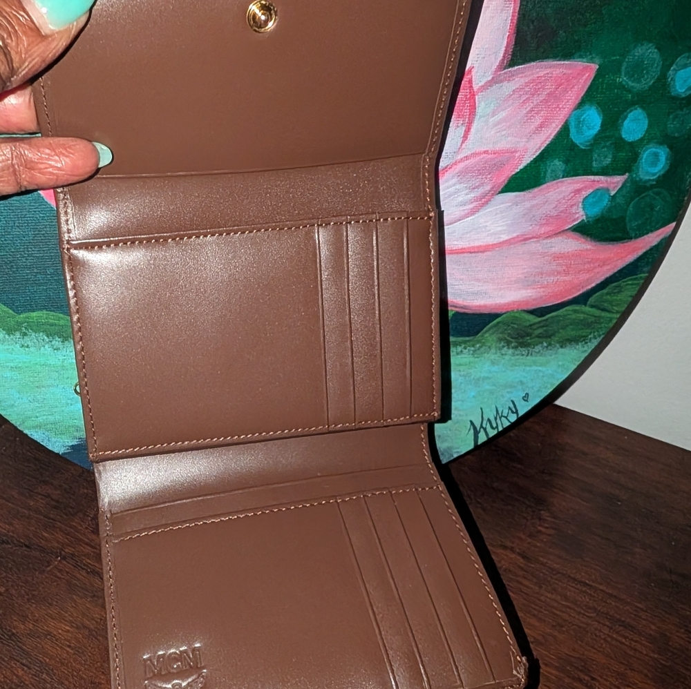 MCM Brown Monogram Wallet - Picture 9 of 10